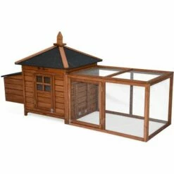 ALICE'S GARDEN Poulailler En Bois JAVA. 4 Poules. Cage à Poule Avec Enclos - Bois