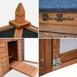 ALICE'S GARDEN Poulailler En Bois JAVA. 4 Poules. Cage à Poule Avec Enclos - Bois -POULAILLER ET ÉLEVAGE DE LA BASSE-COUR Ventes 10259119 4