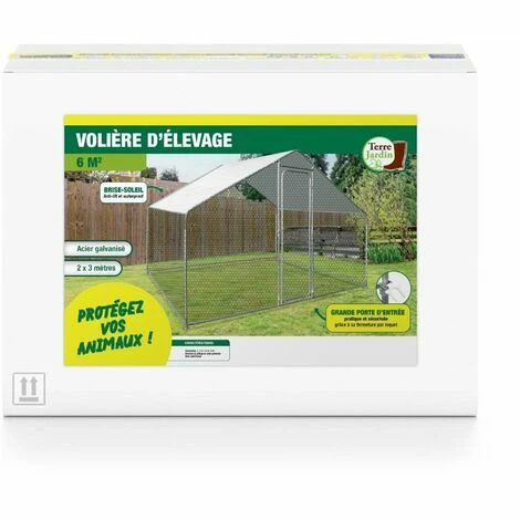 TERRE JARDIN Enclos Poulailler / Volière Extérieur 6 M2 4 TERRE JARDIN Enclos Poulailler / Volière Extérieur 6 M2 – Image 4