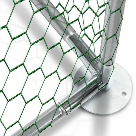 IDMARKET Enclos Poulailler 24 M² Parc Grillagé 8x3 M Acier Galvanisé - Naturel 4 IDMARKET Enclos Poulailler 24 M² Parc Grillagé 8x3 M Acier Galvanisé - Naturel – Image 4