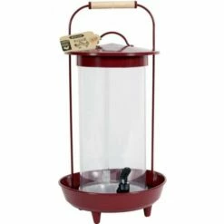 ZOLUX Abreuvoir En Métal Pour Volaille 4 Litres Grenat