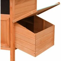 VidaXL Poulailler Bois De Pin Massif Et Sapin 126x117x125 Cm - Brun -POULAILLER ET ÉLEVAGE DE LA BASSE-COUR Ventes 12129543 5