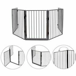 MUCOLA Grille De Protection De Cheminée Grille De Protection Escalier Bébé Enfant Animal 300cm Métal