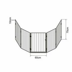 MUCOLA Grille De Protection De Cheminée Grille De Protection Escalier Bébé Enfant Animal 300cm Métal -POULAILLER ET ÉLEVAGE DE LA BASSE-COUR Ventes 12668451 5