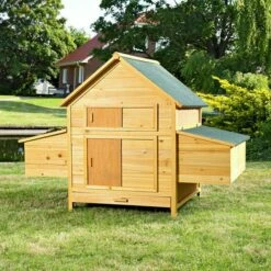 MUCOLA Poulailler, Clapier, Cages à Lapin En Bois En Libre Parcours XXL -POULAILLER ET ÉLEVAGE DE LA BASSE-COUR Ventes 12668479 3