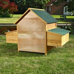 MUCOLA Poulailler, Clapier, Cages à Lapin En Bois En Libre Parcours XXL -POULAILLER ET ÉLEVAGE DE LA BASSE-COUR Ventes 12668479 5