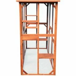 WILTEC Enclos Extérieur Parc Pour Chat Résistant Aux Intempéries 180 X 88 X 169 Cm Avec 6 Zones De Repos -POULAILLER ET ÉLEVAGE DE LA BASSE-COUR Ventes 13207777 3