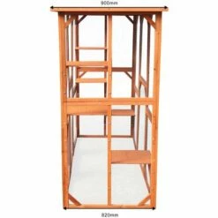 WILTEC Enclos Extérieur Parc Pour Chat Résistant Aux Intempéries 180 X 88 X 169 Cm Avec 6 Zones De Repos -POULAILLER ET ÉLEVAGE DE LA BASSE-COUR Ventes 13207777 5