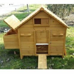 POULAILLER DIRECT Poulailler Bassette Xl 6 À 8 Poules Toit Bois -POULAILLER ET ÉLEVAGE DE LA BASSE-COUR Ventes 13510110 4