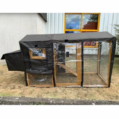 CHEMIN DES POULAILLERS Housse De Protection Pluie Poulailler Chabo 2 CHEMIN DES POULAILLERS Housse De Protection Pluie Poulailler Chabo – Image 2