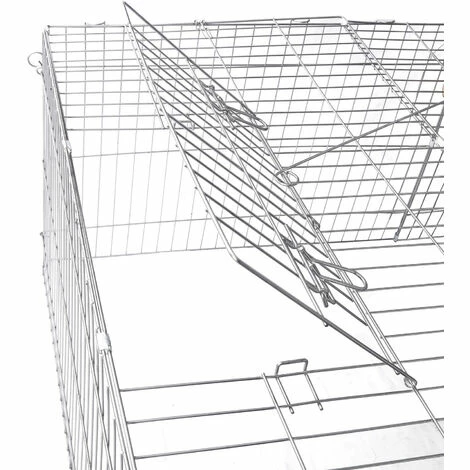 WILTEC Parc Enclos Petits Animaux Domestiques 183 X 122 X 60 Cm Clôture Protection Solaire Verrouillable 4 WILTEC Parc Enclos Petits Animaux Domestiques 183 X 122 X 60 Cm Clôture Protection Solaire Verrouillable – Image 4