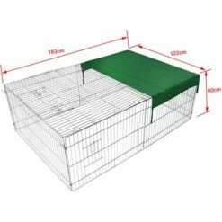 WILTEC Parc Enclos Petits Animaux Domestiques 183 X 122 X 60 Cm Clôture Protection Solaire Verrouillable 9 WILTEC Parc Enclos Petits Animaux Domestiques 183 X 122 X 60 Cm Clôture Protection Solaire Verrouillable -POULAILLER ET ÉLEVAGE DE LA BASSE-COUR Ventes 14647836 5