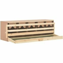 Pondoir 5 Compartiments 117x33x38 Cm Pinède Solide VidaXL -POULAILLER ET ÉLEVAGE DE LA BASSE-COUR Ventes 15011248 3