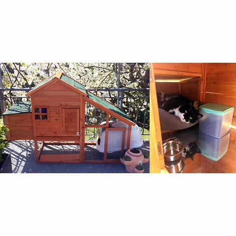 WILTEC Poulailler Avec Nichoir & Enclos Bois D’épicéa 1720x660x1200 Mm Grillage Bac à Crottes Galvanisé 5 WILTEC Poulailler Avec Nichoir & Enclos Bois D’épicéa 1720x660x1200 Mm Grillage Bac à Crottes Galvanisé – Image 5