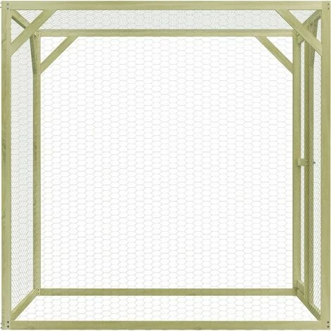 VidaXL Poulailler 1,5x1,5x1,5 M Pinède Imprégnée - Vert 3 VidaXL Poulailler 1,5x1,5x1,5 M Pinède Imprégnée - Vert – Image 3