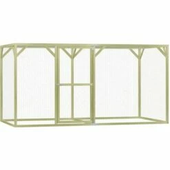VidaXL Poulailler 1,5x3x1,5 M Pinède Imprégnée - Vert