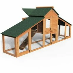 VOUNOT Poulailler En Bois XL Avec Pondoir Et Perchoir