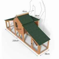 VOUNOT Poulailler En Bois XL Avec Pondoir Et Perchoir -POULAILLER ET ÉLEVAGE DE LA BASSE-COUR Ventes 16517335 3