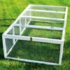BBLOISIRAM Clapier Lapins Rabbit Run 2020 Exterieur- Cage Mobile -Couleur Blanc