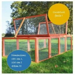 BBLOISIRAM Clapier Lapins Rabbit Run 2020 Exterieur- Cage Mobile -Couleur Blanc -POULAILLER ET ÉLEVAGE DE LA BASSE-COUR Ventes 16635854 4