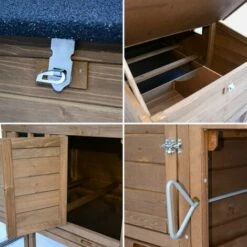 ALICE'S GARDEN Poulailler En Bois Avec Carré Potager CAMPINE, 3 Poules, Cage à Poule Avec Enclos, Poulailler Avec Jardinière - Bois -POULAILLER ET ÉLEVAGE DE LA BASSE-COUR Ventes 16770478 3