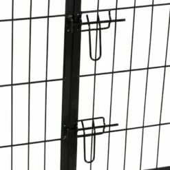 HELLOSHOP26 Parc Enclos Cage Pour Chiens Chiots Animaux De Compagnie 163 X 163 Noir - Noir -POULAILLER ET ÉLEVAGE DE LA BASSE-COUR Ventes 1678181 5