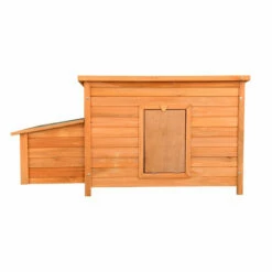 WILTEC Poulailler Marron Rougeâtre Bois 136x74x70cm Nichoir Bac Amovible Nettoyage Abri Niche Maisonnette -POULAILLER ET ÉLEVAGE DE LA BASSE-COUR Ventes 17613614 5