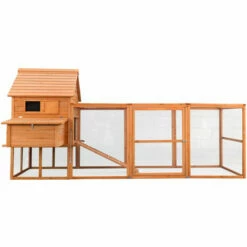 WILTEC Poulailler 310x150x150cm Bois Nichoir & Enclos Bac Amovible Nettoyage Abri & Enclos -POULAILLER ET ÉLEVAGE DE LA BASSE-COUR Ventes 17613616 3