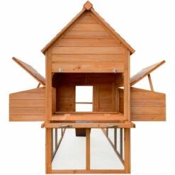 WILTEC Poulailler 310x150x150cm Bois Nichoir & Enclos Bac Amovible Nettoyage Abri & Enclos -POULAILLER ET ÉLEVAGE DE LA BASSE-COUR Ventes 17613616 4