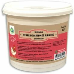 POULAILLER DIRECT Terre De Diatomee Alimentaire Blanche Seau 2,5kg