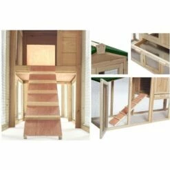 CONCEPT-USINE Poulailler Double Avec 2 Rampes PAULETTE - Beige -POULAILLER ET ÉLEVAGE DE LA BASSE-COUR Ventes 18107349 3