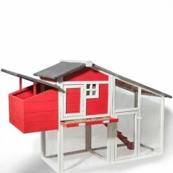 CONCEPT-USINE Poulailler Couleur Rouge & Blanc ODETTE - Blanc -POULAILLER ET ÉLEVAGE DE LA BASSE-COUR Ventes 18150470 2