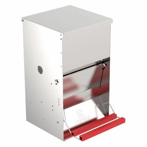 AVIMAC Mangeoire à Pédale 20 Kg Vert. 1 AVIMAC Mangeoire à Pédale 20 Kg Vert.