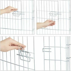 Relaxdays Enclos Avec Couverture En Filet, Lapins, Cochons D’inde, Extérieur, élevage, HlP 60x150x150 Cm, Argent -POULAILLER ET ÉLEVAGE DE LA BASSE-COUR Ventes 19499157 4