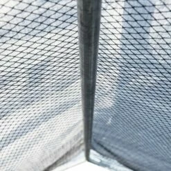 IDMARKET Enclos BOGOTA 4 M² Parc Grillagé 2x2x1,6 M Acier Galvanisé Avec Filet - Naturel -POULAILLER ET ÉLEVAGE DE LA BASSE-COUR Ventes 19996424 4