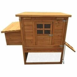 POULAILLER DIRECT Poulailler Barbu M 6 À 8 Poules Toit Bois Ouvrant
