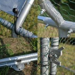 WILTEC Enclos Extérieur XXL 6x3x2m Grand Espace Auvent étanche Et Résistant Porte Verrouillable Volière -POULAILLER ET ÉLEVAGE DE LA BASSE-COUR Ventes 21512874 3