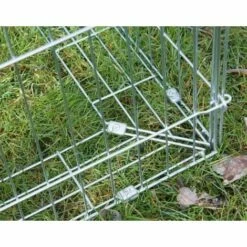 KERBL Enclos Extérieur Avec Toit Gris - Gris -POULAILLER ET ÉLEVAGE DE LA BASSE-COUR Ventes 2222973 4