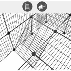 SONGMICS Enclos Modulable Pour Petits Animaux, Cage Intérieur, 2 Niveaux, Maillet En Caoutchouc Offert, Cochon D’Inde, Lapin, Assemblage Facile, 143 X 73 X 71 Cm (L X L X H), Noir LPI02H 7 SONGMICS Enclos Modulable Pour Petits Animaux, Cage Intérieur, 2 Niveaux, Maillet En Caoutchouc Offert, Cochon D’Inde, Lapin, Assemblage Facile, 143 X 73 X 71 Cm (L X L X H), Noir LPI02H -POULAILLER ET ÉLEVAGE DE LA BASSE-COUR Ventes 23734221 3