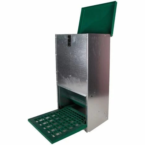 OLBA Mangeoire Anti-nuisible à Trémie, 20 Kg - Vert 4 OLBA Mangeoire Anti-nuisible à Trémie, 20 Kg - Vert – Image 4