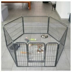 BBLOISIRAM Parc Enclos Pour Chiens Grillage Cage Clôture Intérieur Et Extérieur Hauteur 80cm Modèle Dog Run « M 481 » -POULAILLER ET ÉLEVAGE DE LA BASSE-COUR Ventes 23857973 3