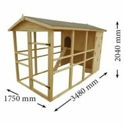 Habrita Poulailler XXXL - 6,09 M² -POULAILLER ET ÉLEVAGE DE LA BASSE-COUR Ventes 2391825 2