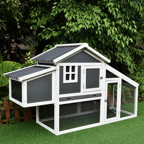 Melko Poulailler Avec Toit En Tôle Ondulée Poulailler De Poules Pondeuses Volières 2 Melko Poulailler Avec Toit En Tôle Ondulée Poulailler De Poules Pondeuses Volières – Image 2