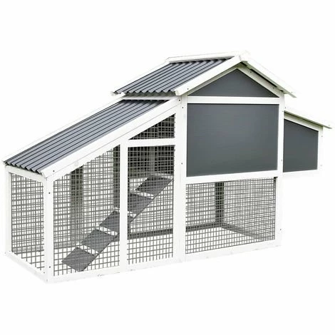 Melko Poulailler Avec Toit En Tôle Ondulée Poulailler De Poules Pondeuses Volières 3 Melko Poulailler Avec Toit En Tôle Ondulée Poulailler De Poules Pondeuses Volières – Image 3