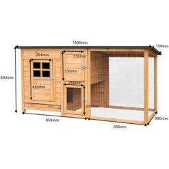 Poulailler 2 Poules Bois PREMIUM étage 160 X 80 X 75 Cm 2 Zones De Pondoir Séparateur 2 Perchoirs Portes Verrouillables Imperméable Nettoyage Facile - De BRAST -POULAILLER ET ÉLEVAGE DE LA BASSE-COUR Ventes 24440674 5