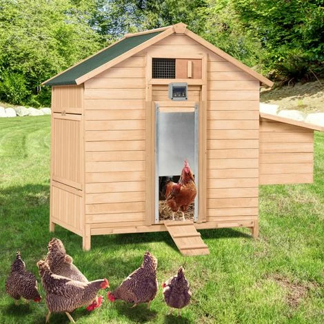 IDMARKET Porte Automatique Poulailler Programmable Heure Et Luminosité Extérieure 22x33 CM 1 IDMARKET Porte Automatique Poulailler Programmable Heure Et Luminosité Extérieure 22x33 CM