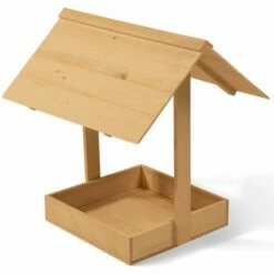 IDMARKET Bain De Poussière Pour Poules Bac En Bois Antiparasites Avec Toit - Naturel -POULAILLER ET ÉLEVAGE DE LA BASSE-COUR Ventes 24799688 4