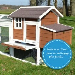 BBLOISIRAM Poulailler Mobile Extérieur En Bois De Haute Qualité 248 Cm X 115 Cm X 76 Cm Modèle « 153 Mobile » -POULAILLER ET ÉLEVAGE DE LA BASSE-COUR Ventes 25126798 5