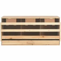 TRUE DEAL Pondoir 3 Compartiments 96x40x45 Cm Pinède Solide -POULAILLER ET ÉLEVAGE DE LA BASSE-COUR Ventes 26126528 5