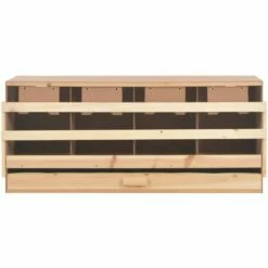 TRUE DEAL Pondoir 4 Compartiments 106x40x45 Cm Pinède Solide -POULAILLER ET ÉLEVAGE DE LA BASSE-COUR Ventes 26126530 5